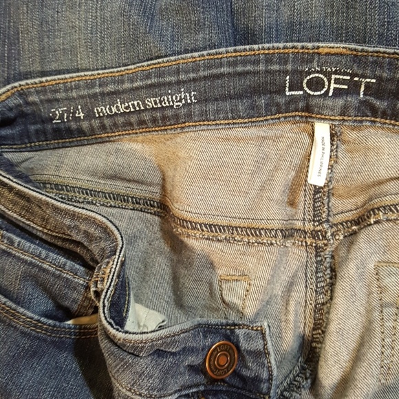 Ann Taylor Loft modern straight jeans - Picture 3 of 8